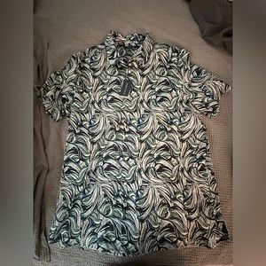 Men’s 2XLT Perry Ellis Tropical Button Down Shirt